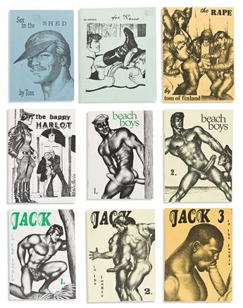 TOM OF FINLAND (1920-1991) Large group of pamphlets including Kake, Jack in the Jungle, and much more.